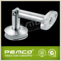 Adjustable glass to wall hand rail brackets